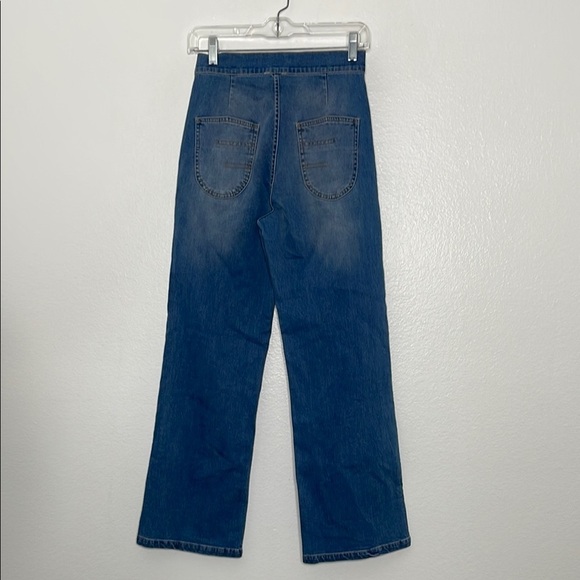 Flannel Australia Stretch High Waisted Wide Leg Denim Size 0 - Picture 4 of 7